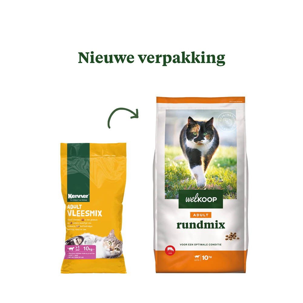 Welkoop Adult - Kattenvoer - Rund - 10 kg