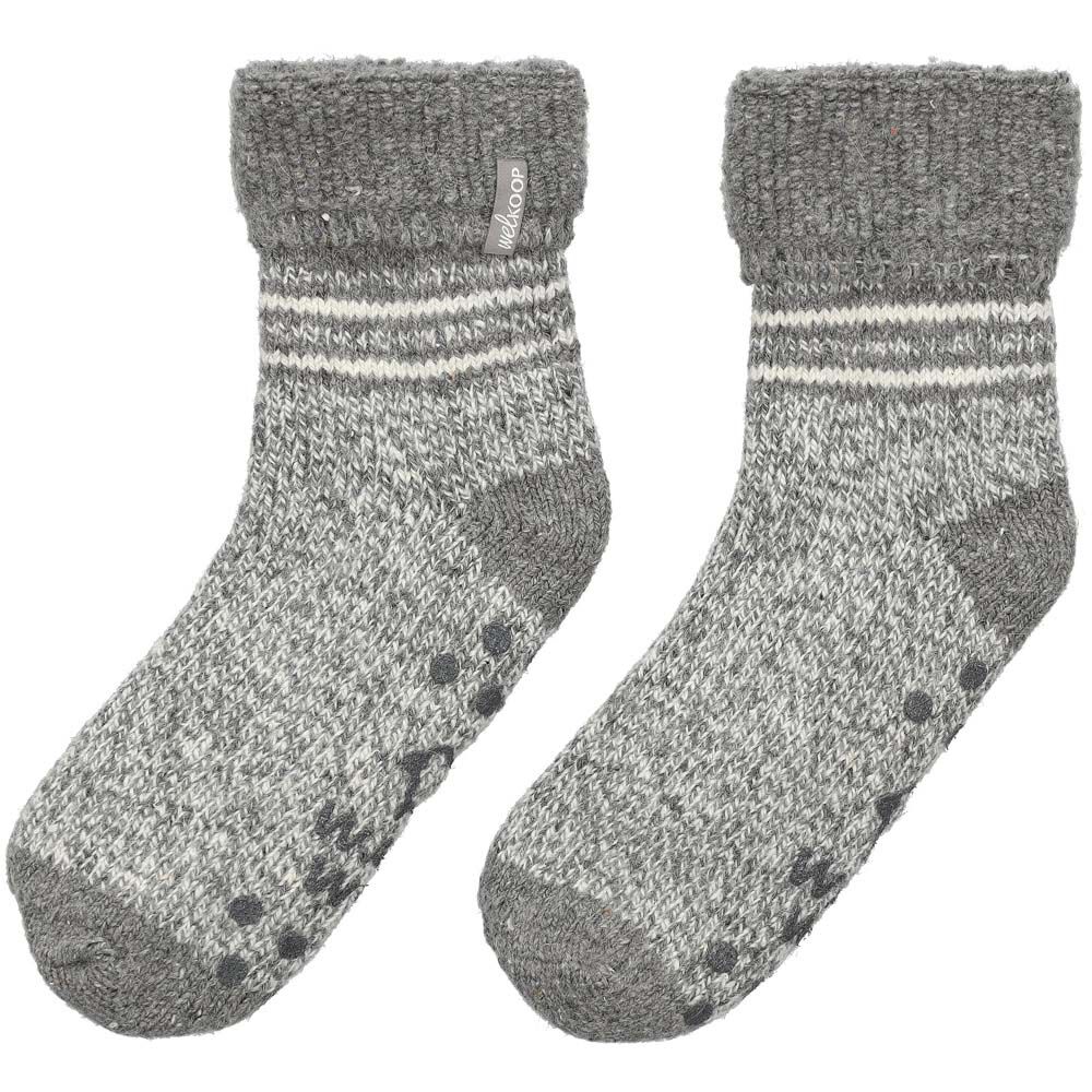 Welkoop - Huissokken - Wol - Grijs gestreept - 39-42