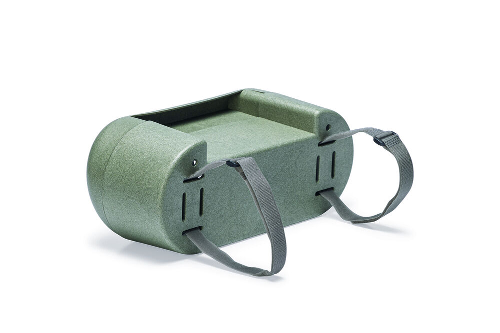 Beeztees - Kippenvoerbak - 34.00 cm - Grijs Groen - 14.30 cm - 14.00 cm