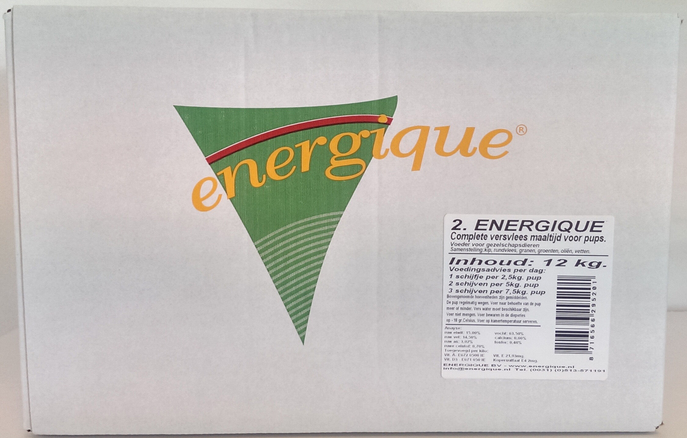Energique Puppy - Vers Vlees - Hondenvoer - Kip - Rund