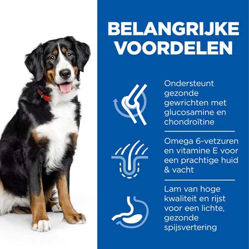 Hill’s Science Plan Adult Large Breed - Hondenvoer  - Lam - Rijst - 12 kg