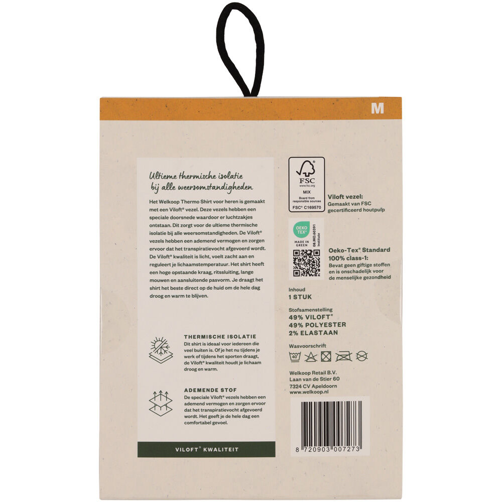 Welkoop - Thermoshirt met Col - Antraciet - M