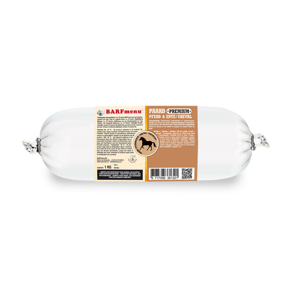 BARFmenu - Hondenvoer - Paard - 1 kg