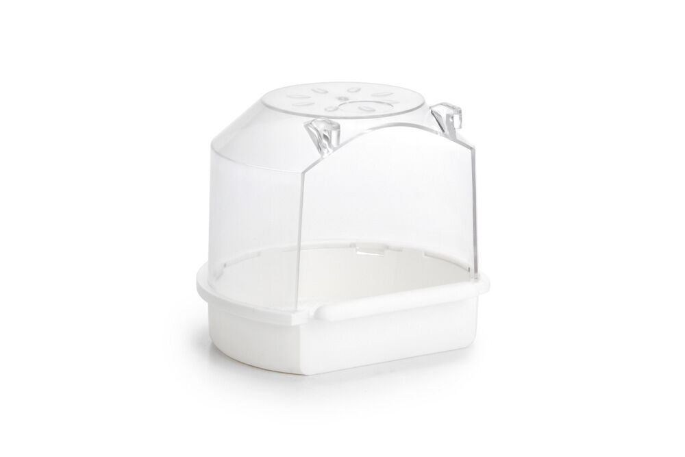 Beeztees Badhuis Rond - Vogel accessoires - Wit