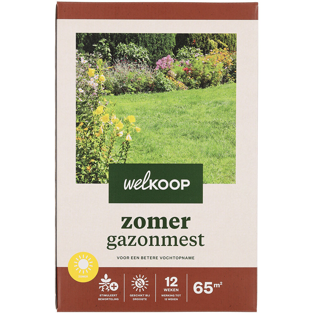 Welkoop - Zomer Gazonmest - 65 m² - 2 kg