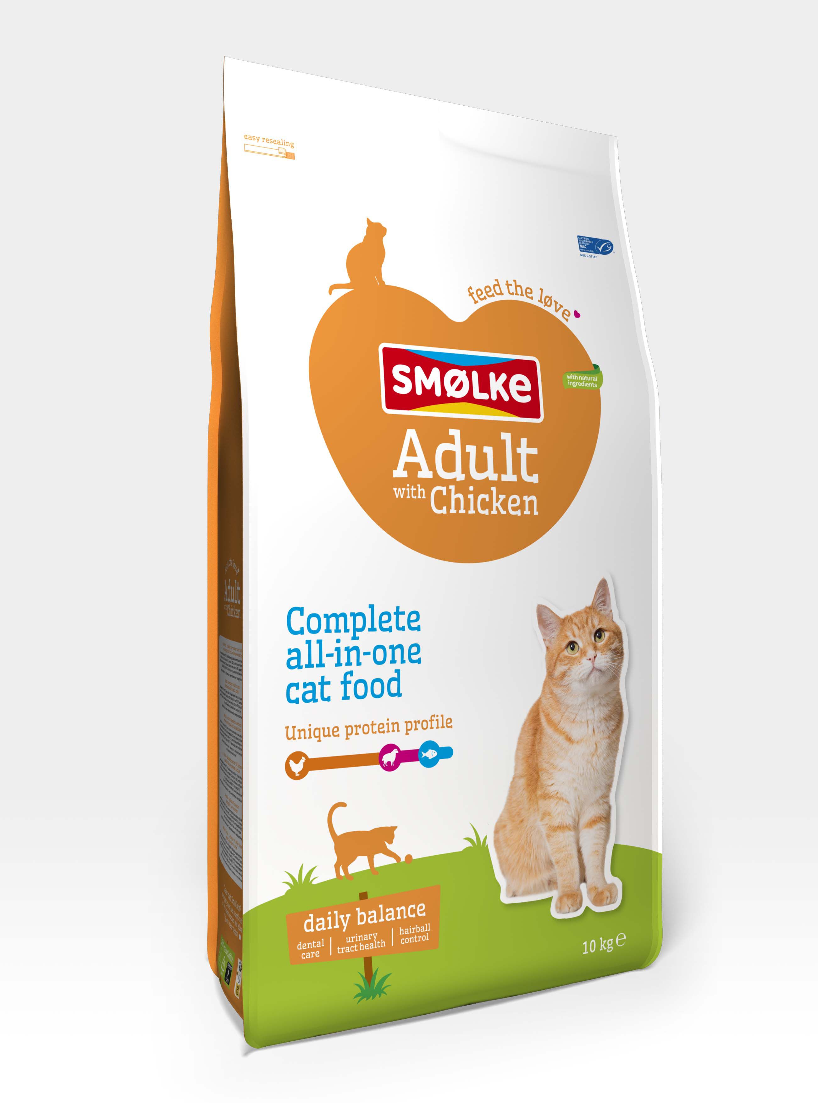 Smölke Adult - Kattenvoer - Kip - 10 kg