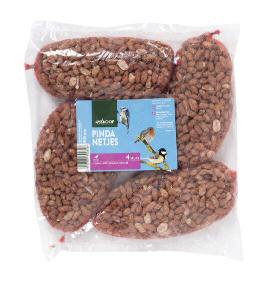 Welkoop Pindanetje 4 stuks - Tuinvogelvoer - 20.00 cm - 800.00 - 24.00 cm - 4.00 cm