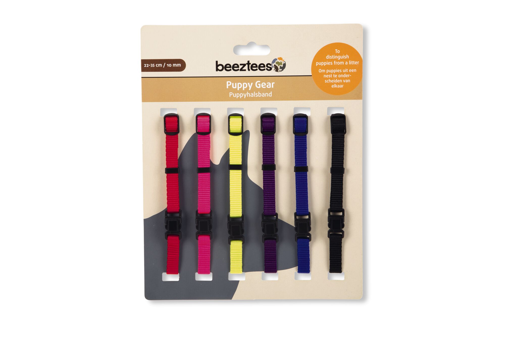 BEEZTEES - Halsband Pup - 6 stuks - 35 cm - 25.00 cm - Diverse kleuren - 10 mm - 20.00 cm - S - 35.00 cm - 2.00 cm BEEZTEES - Halsband Pup - 6 stuks - 35 cm - 25.00 cm - Diverse kleuren - 10 mm - 20.00 cm - S - 35.00 cm - 2.00 cm
