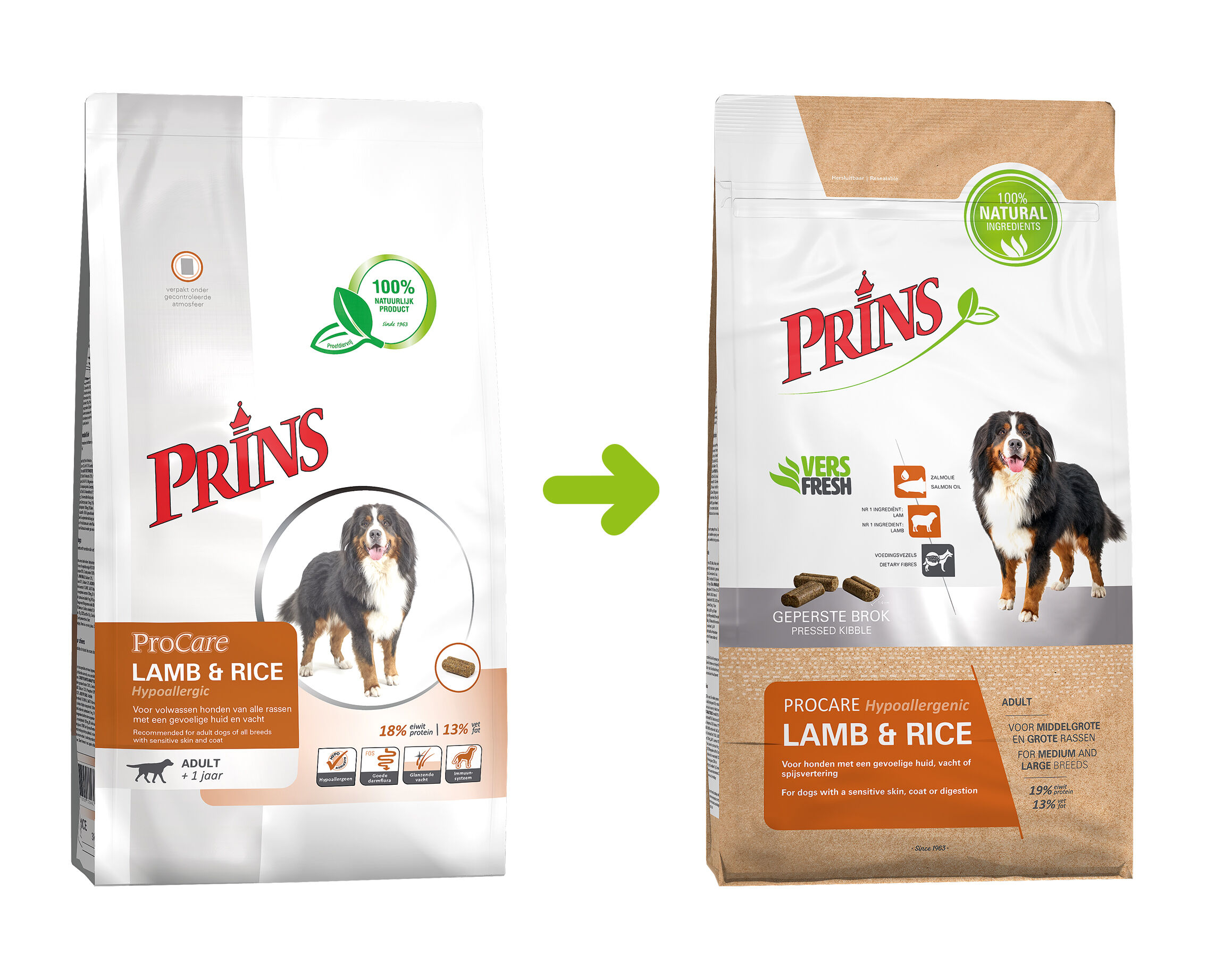 Prins ProCare Hypoallergeen Medium & Large - Hondenvoer - Lam - Rijst - 3 kg