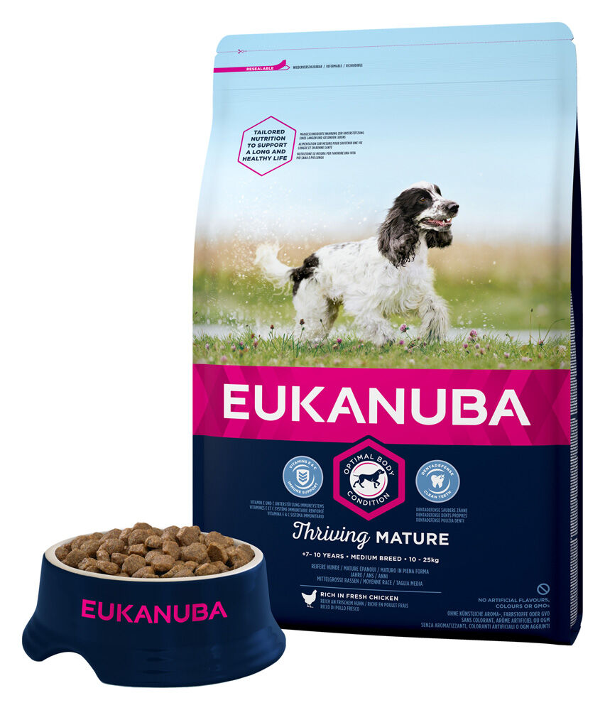 Eukanuba Thriving Mature Medium - Hondenvoer - Kip - 3 kg