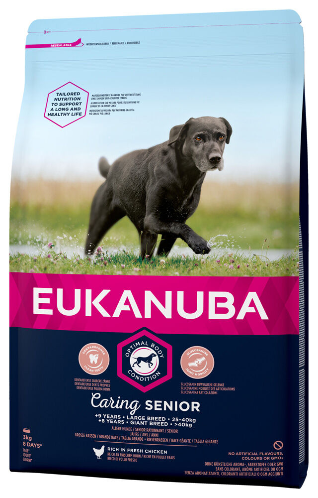 Eukanuba Caring Senior Large Breed - Hondenvoer - Kip - 3 kg