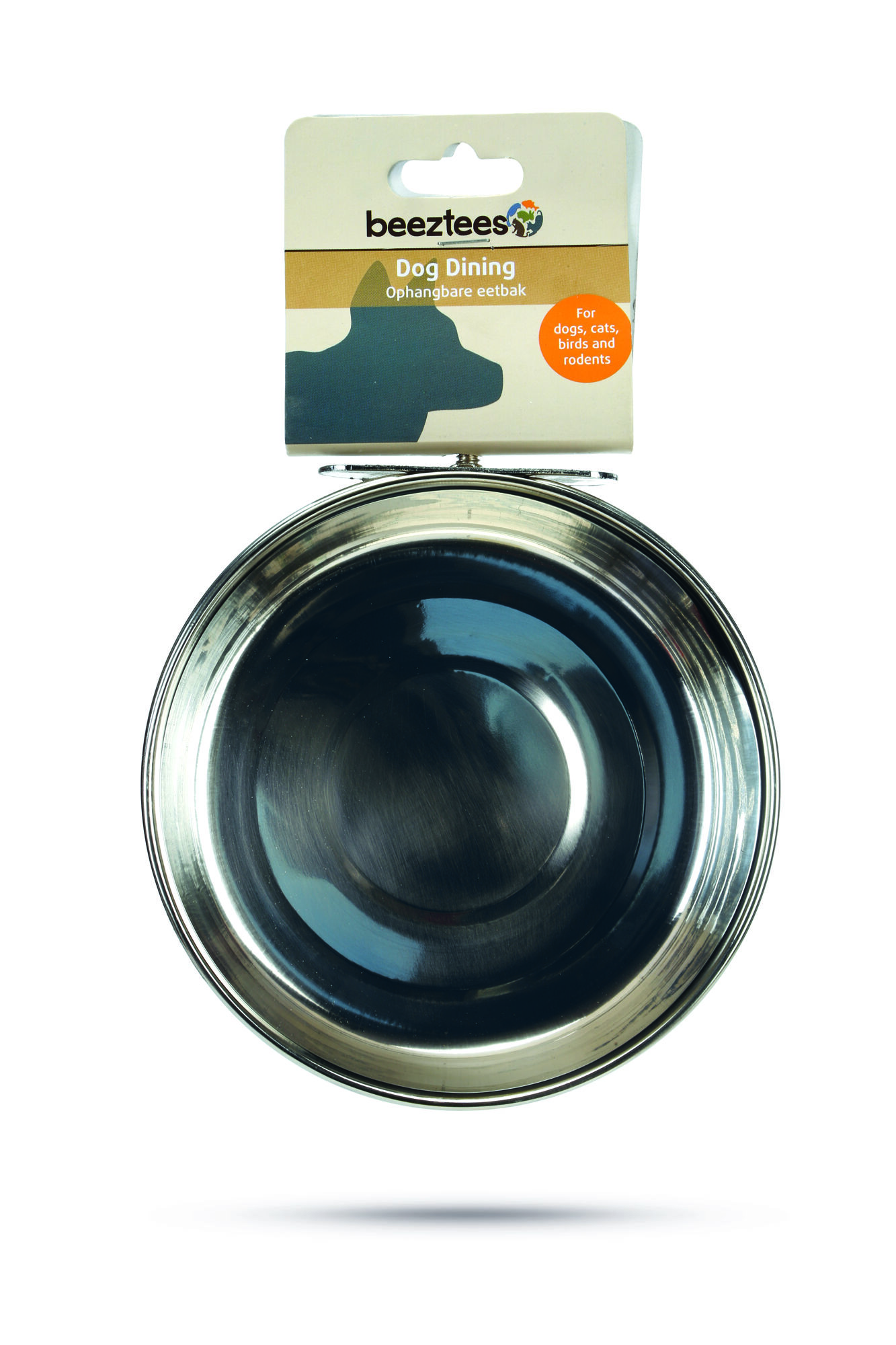Beeztees Coopcup Inox - voer- en drinkbak - 8.00 cm - 10.00 cm - 15.00 cm - 10.00 cm