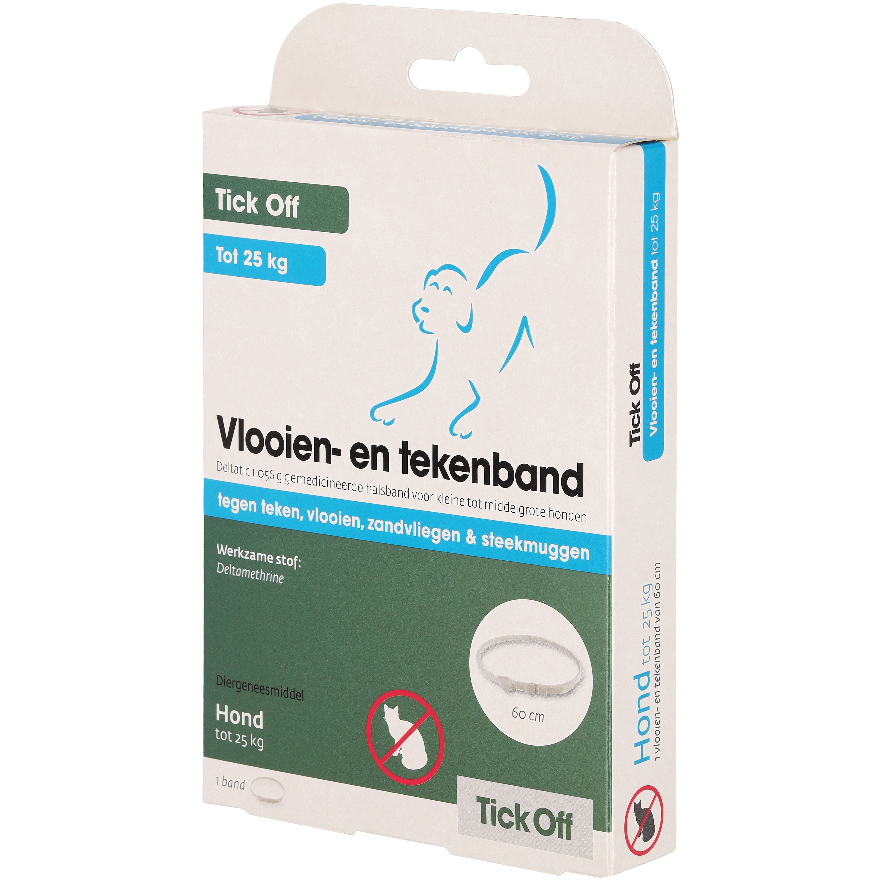 Tick off - Anti Vlooien en Tekenband Hond - 18.10 cm - 11.30 cm - 60.00 cm - 2.70 cm