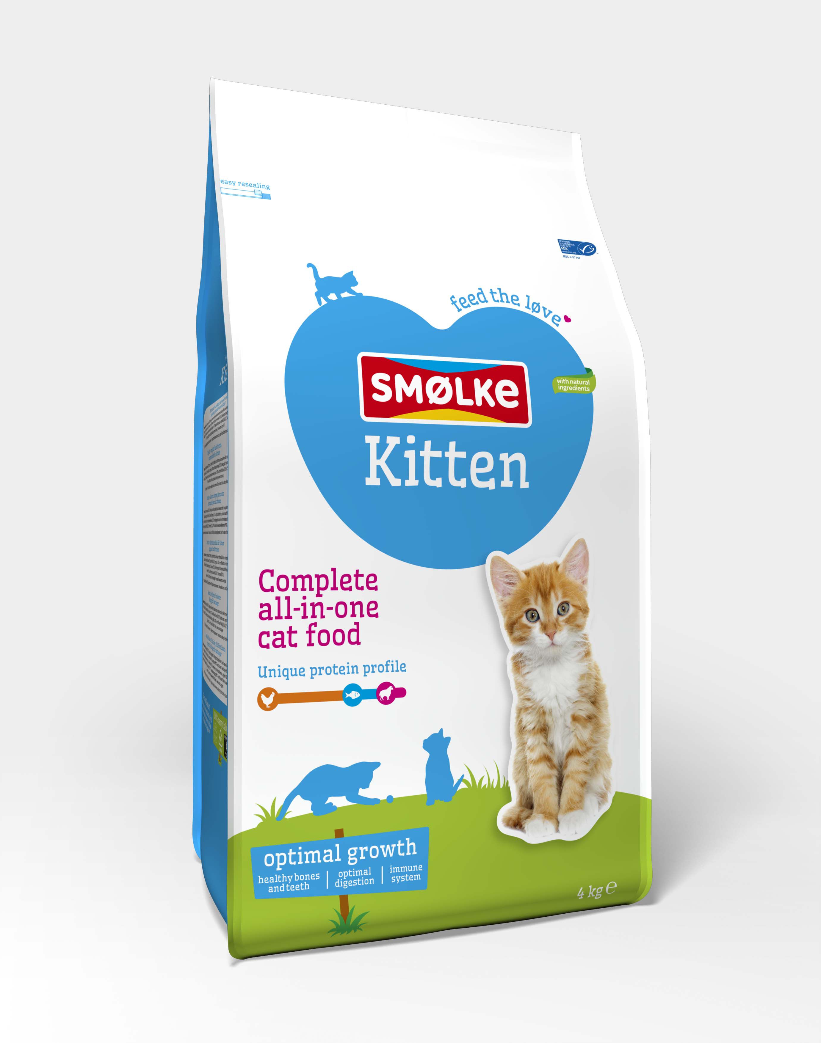 Smölke Kitten - Kattenvoer - Kip - Vis - 4 kg