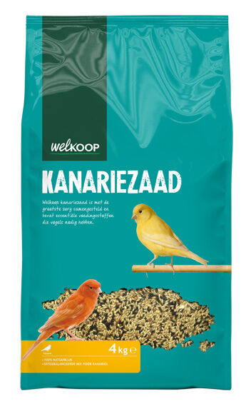 Welkoop Kanariezaad - Vogelvoer - 4 kg Welkoop Kanariezaad - Vogelvoer - 4 kg