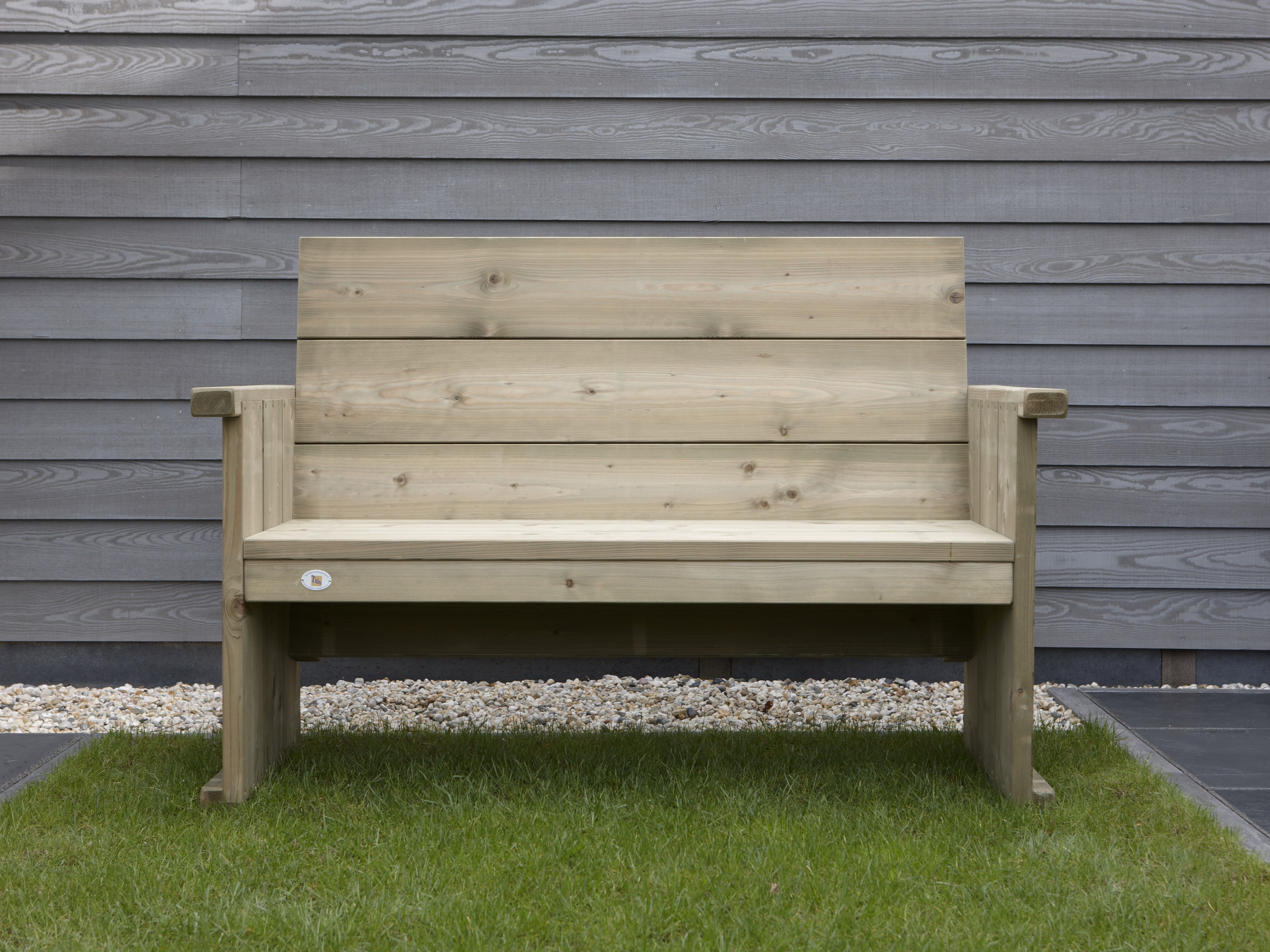 Talen Buitenmeubelen Lisse - Tuinbank - Bruin - 127 x 60 x 93 cm