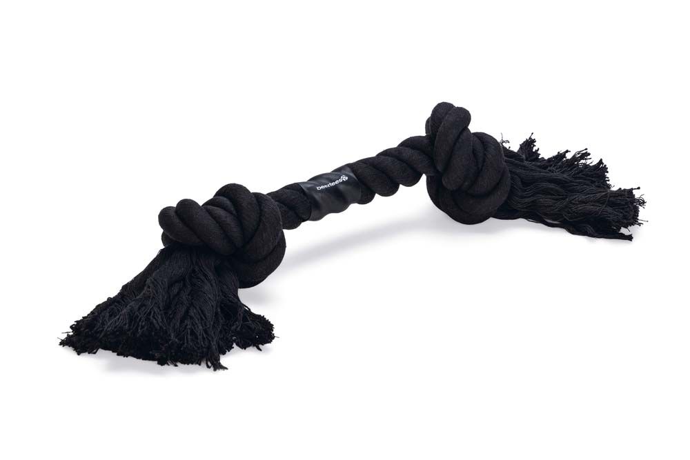 Beeztees Flostouw - 2 Knopen - Hondenspeelgoed - 32.50 cm - Zwart - 34.00 cm - 9.00 cm Beeztees Flostouw - 2 Knopen - Hondenspeelgoed - 32.50 cm - Zwart - 34.00 cm - 9.00 cm
