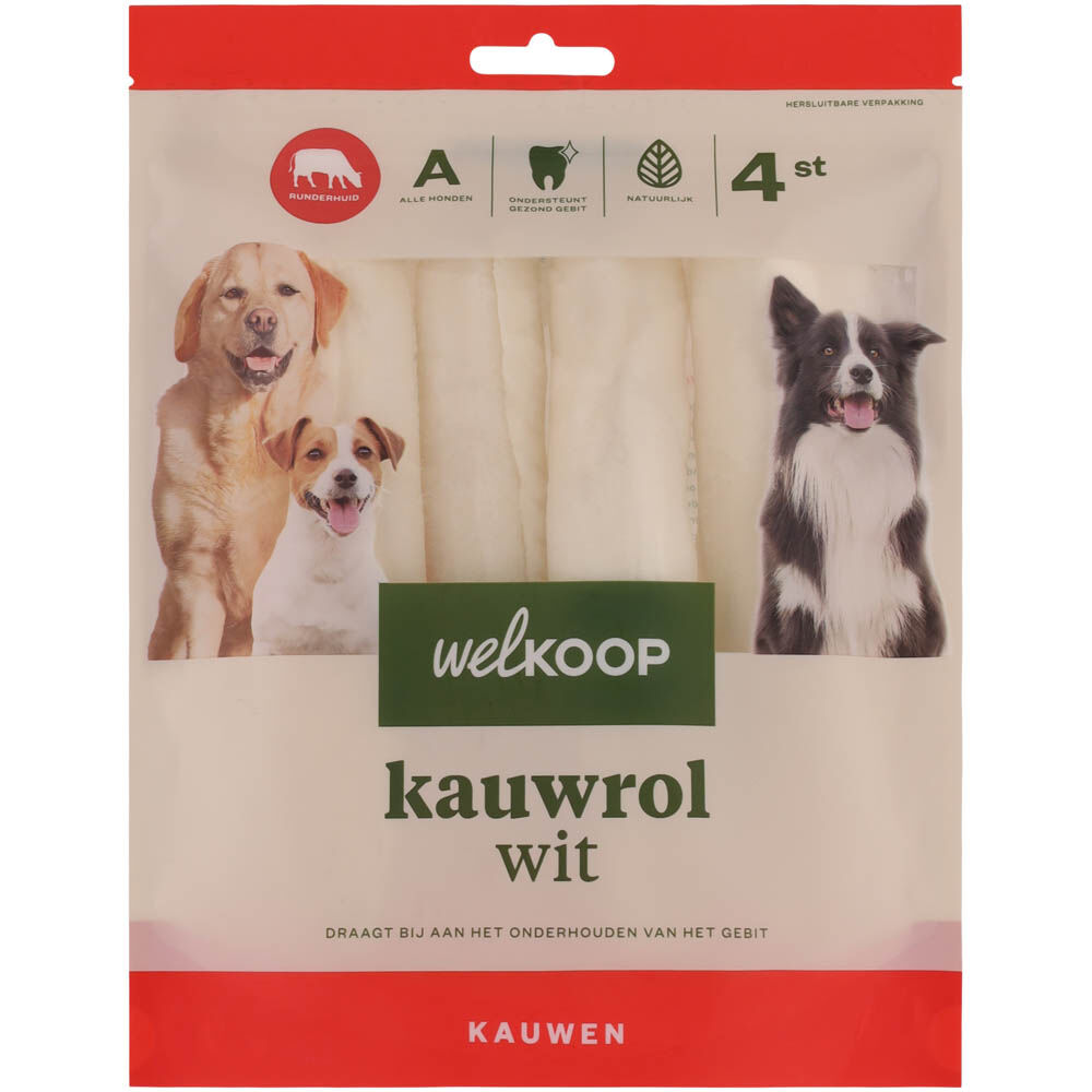 Welkoop - Kauwrol - Wit - 25.80 cm - 400.00 - 20.00 cm - rund - 4.00 cm