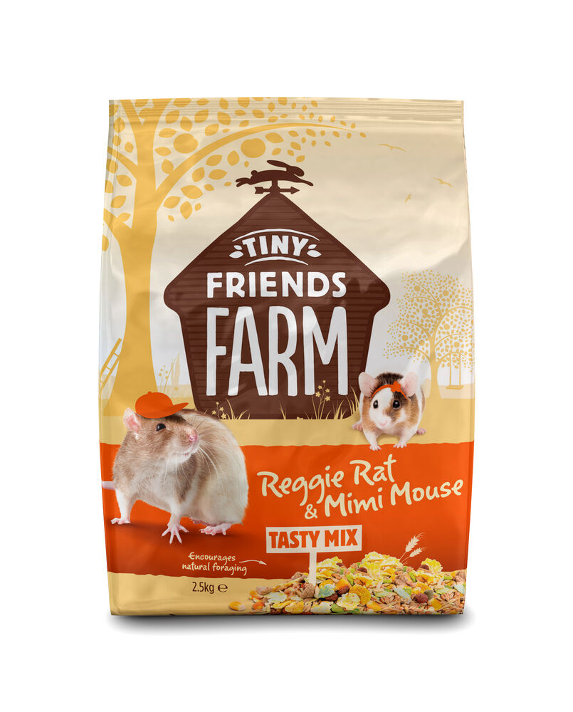 Tiny Friends Farm Reggie Rat - Rattenvoer - 2,5 kg