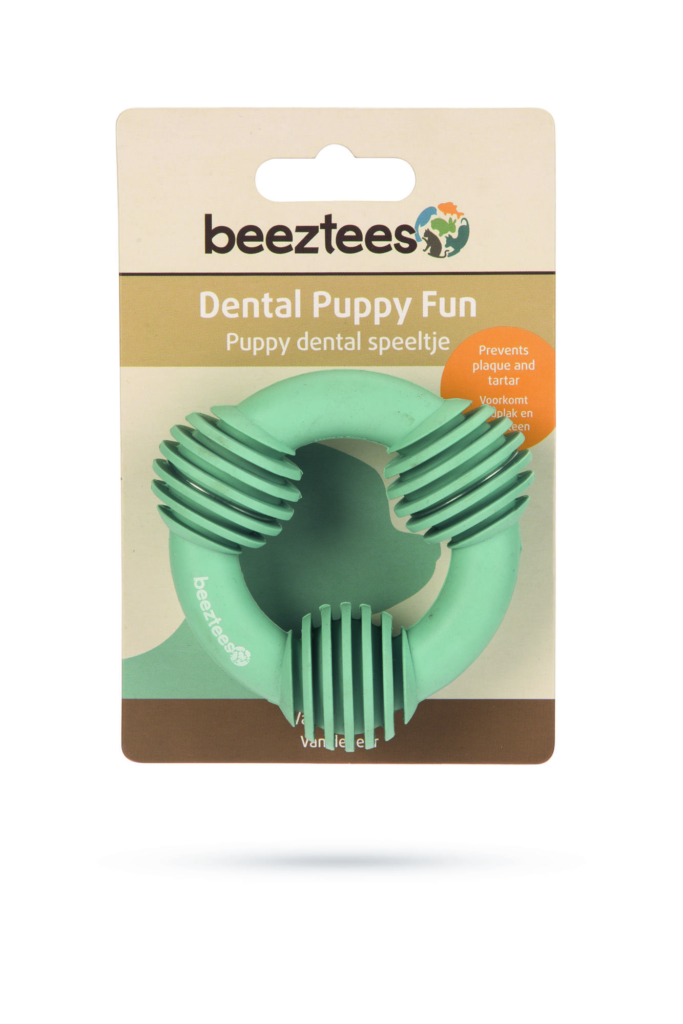 Beeztees Dental ring - Kauwspeelgoed puppy - 14.00 cm - Roze - 9.30 cm - 2.00 cm