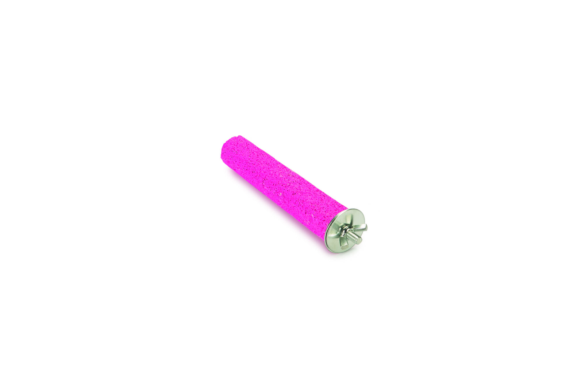 Beeztees Puimsteen van natuurlijk lavasteen - Vogelspeeltje - Roze - 15 cm