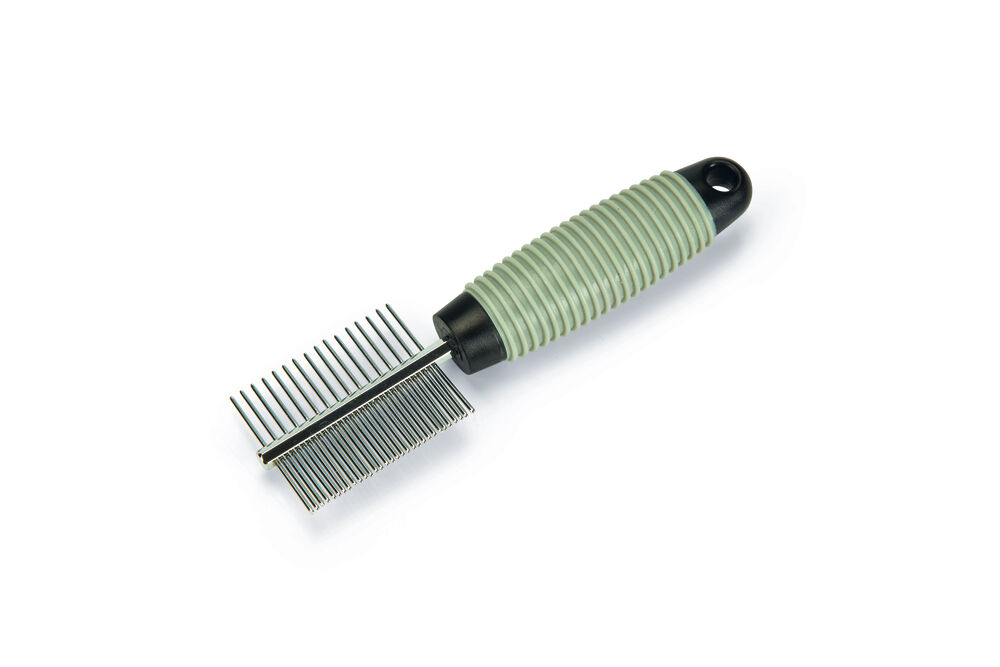 Beeztees Combi - Verzorgingskam - 17.00 cm - Zwart / grijs - 9.00 cm - 12.00 cm - 2.00 cm
