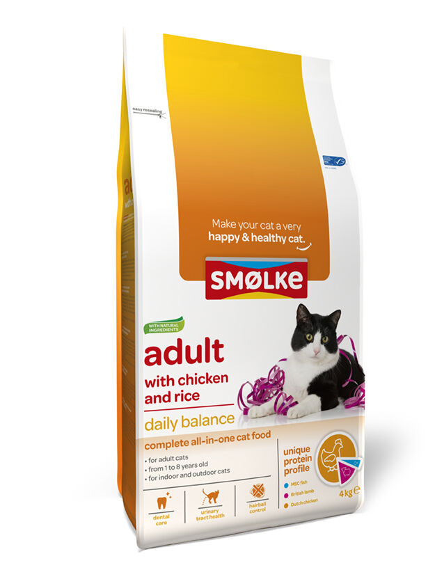 Smölke Adult - Kattenvoer - Kip - 4 kg