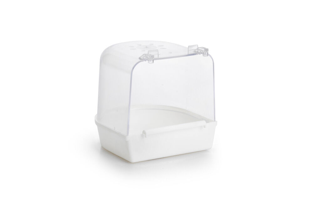 Beeztees Badhuis Rond - Vogel accessoires - Wit