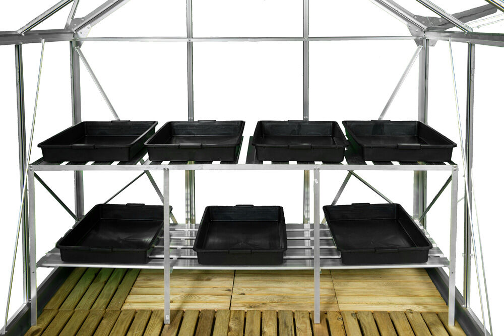 ROYAL WELL Maxi Grower - Kweektafel - 75.00 cm - Zilver - 185.00 cm - 1.00 cm