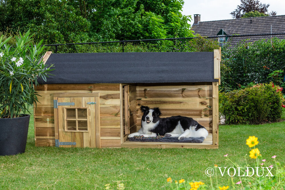 Voldux Naud - Hondenhok - 110.00 cm - Naturel - 107.00 cm - 201.00 cm