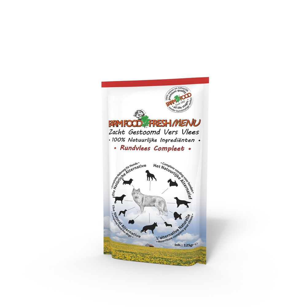 Farm Food Fresh Menu  - Hondenvoer - Rund - 125 gram