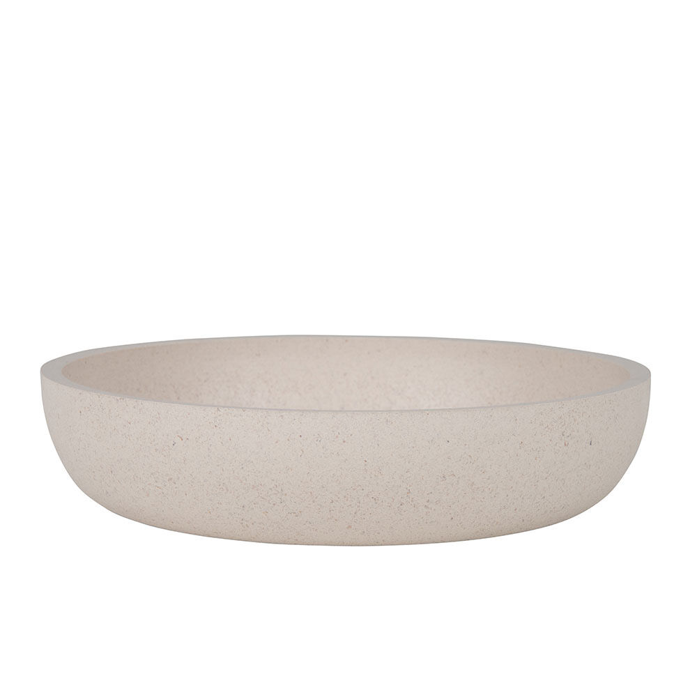 District 70 Bamboo - Voerbak - 12x12x2,8cm - Beige