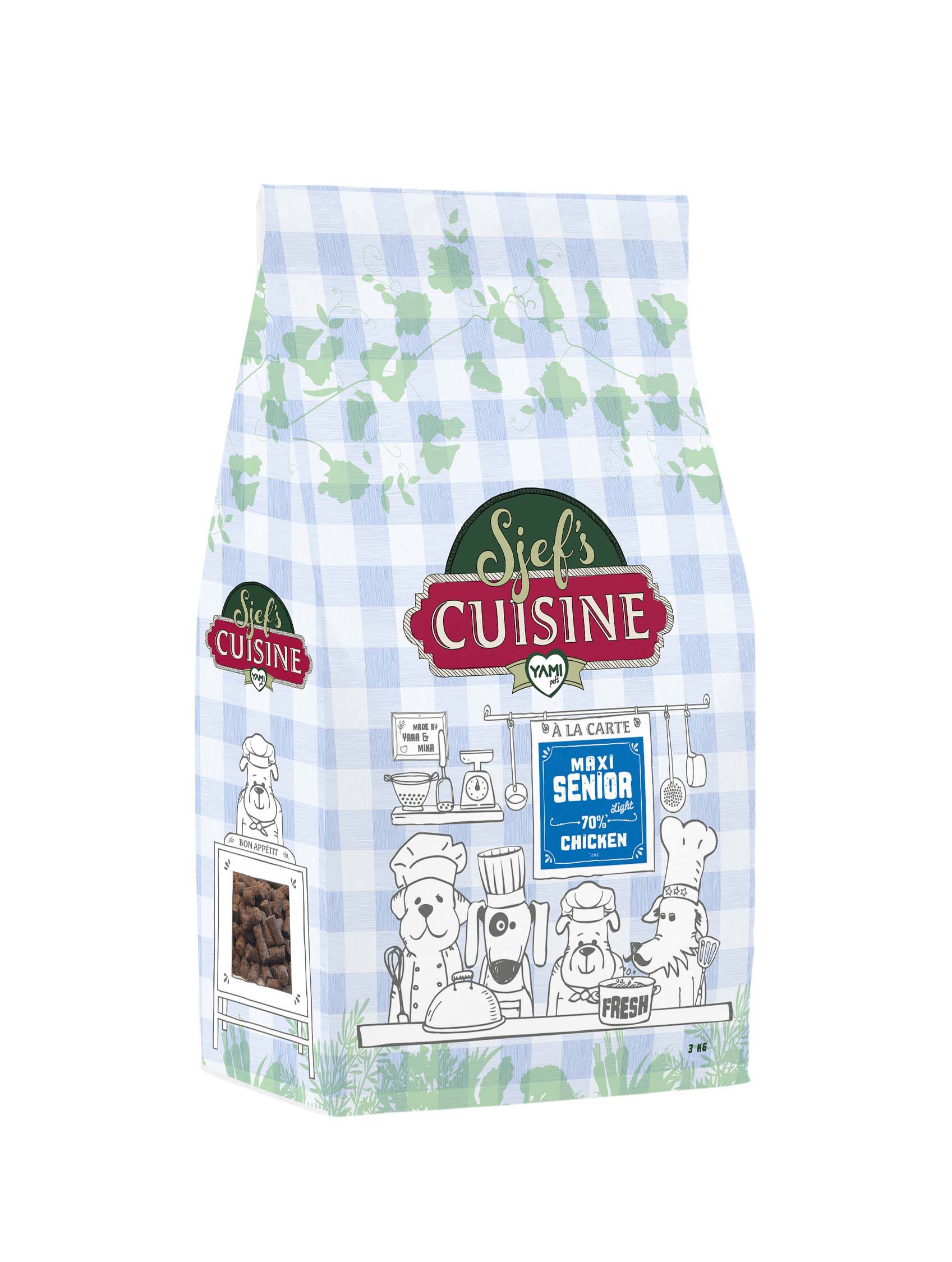 Sjef's Cuisine Maxi Senior - Hondenvoer - Kip - 3 kg