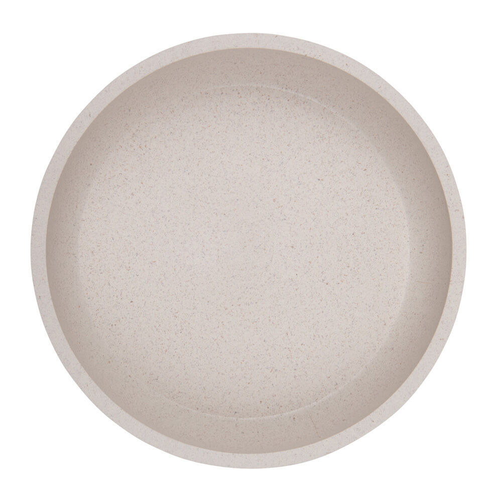 District 70 Bamboo - Voerbak - 12x12x2,8cm - Beige