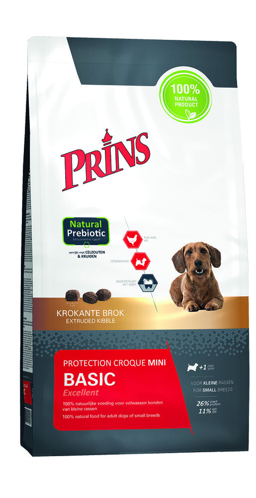 Prins Petfoods Protection Croque Mini Basic Excellent - Hondenvoer - 10 kg