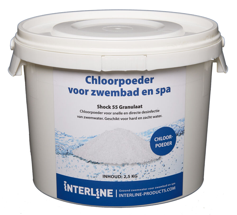 Interline Shock 55 chloorgranulaat - 2,5 kg