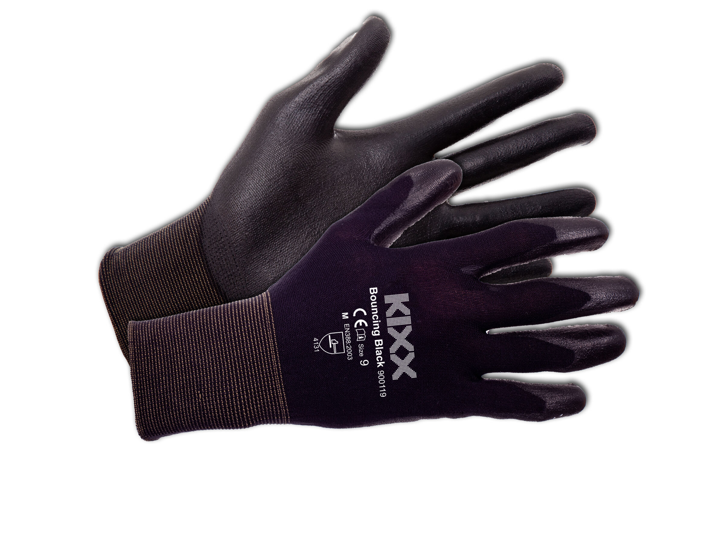 KIXX Bouncing Black - Tuinhandschoenen - Zwart - 9 KIXX Bouncing Black - Tuinhandschoenen - Zwart - 9