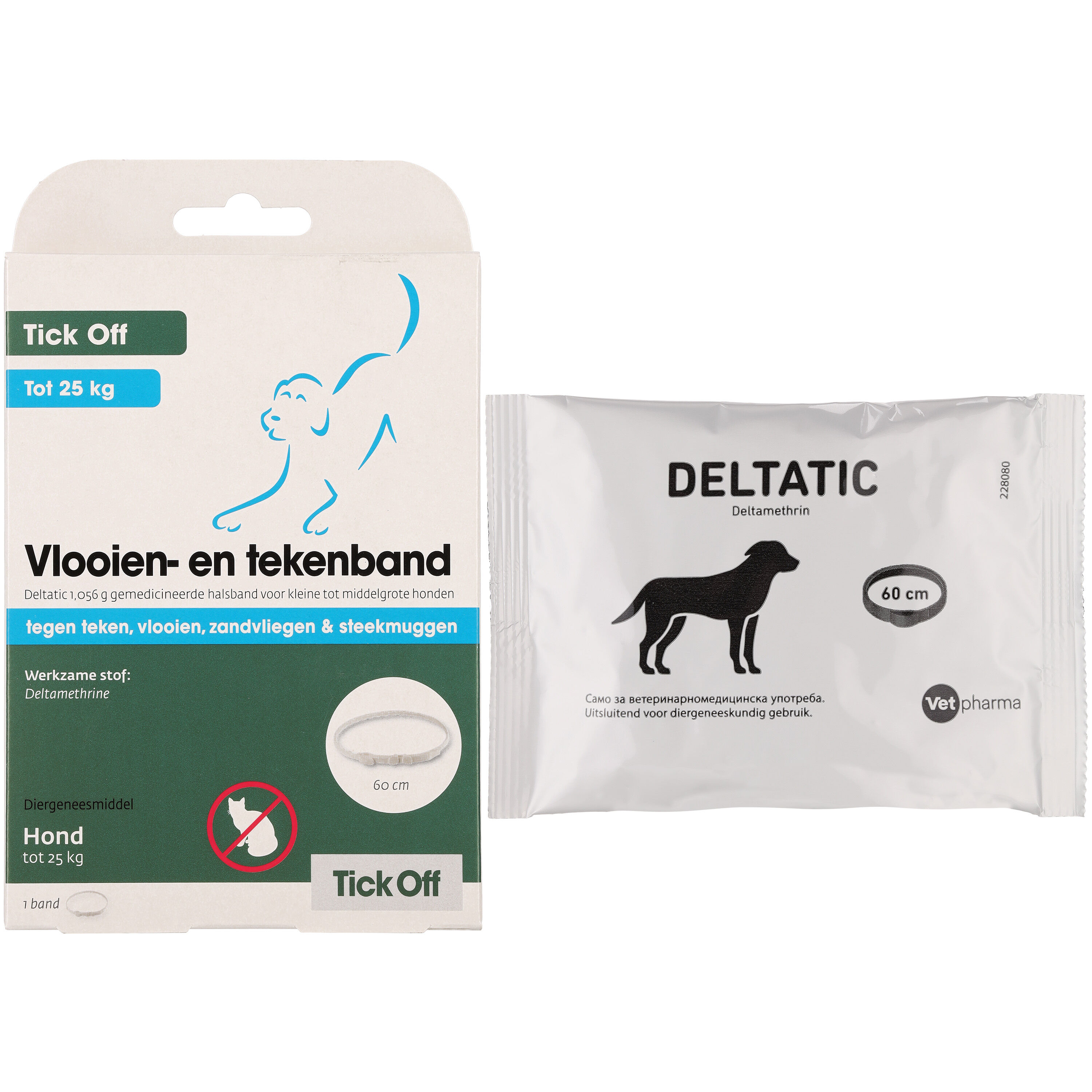 Tick off - Anti Vlooien en Tekenband Hond - 18.10 cm - 11.30 cm - 60.00 cm - 2.70 cm