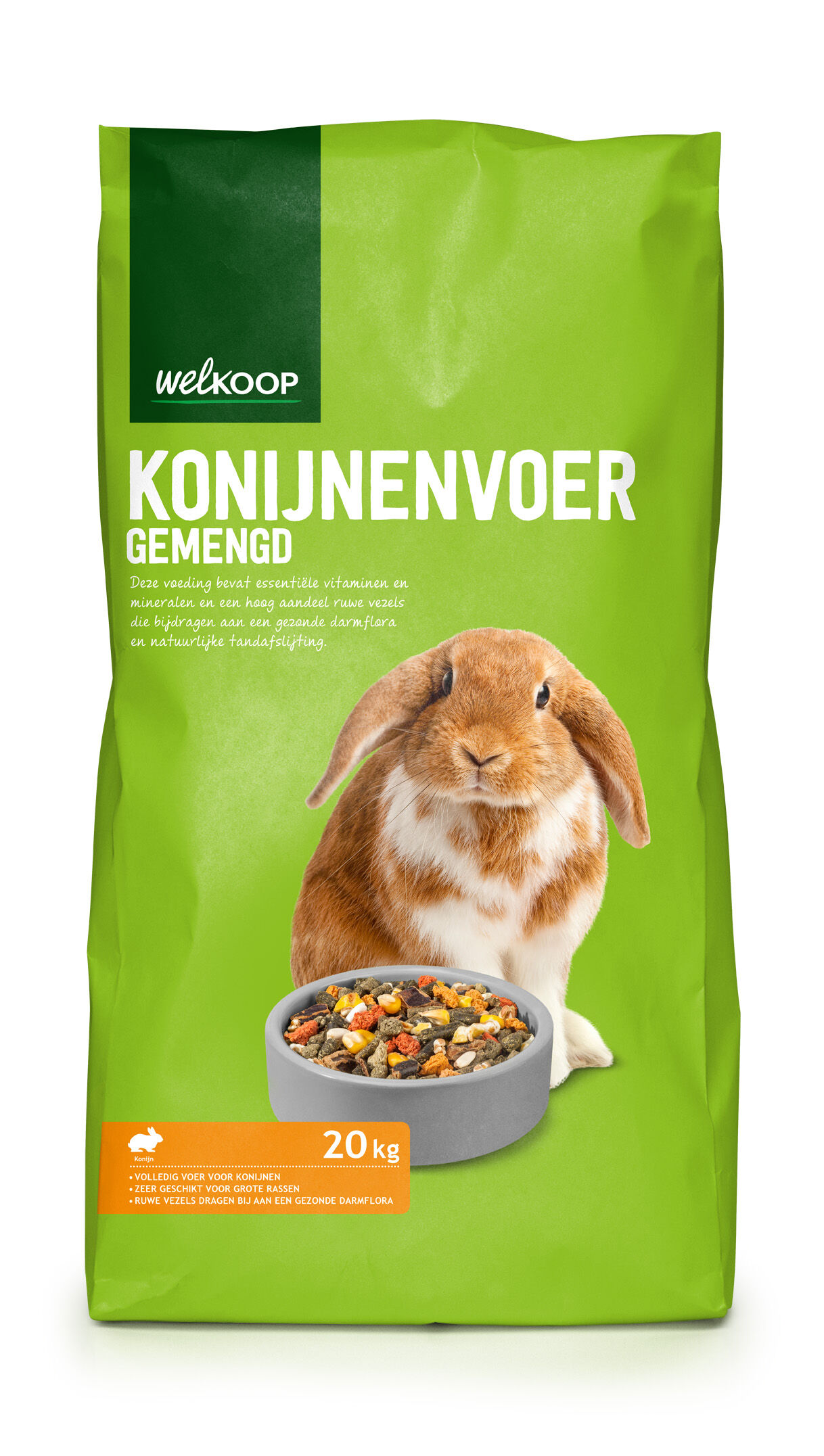 Welkoop Gemengd Konijnenvoer - 20 kg