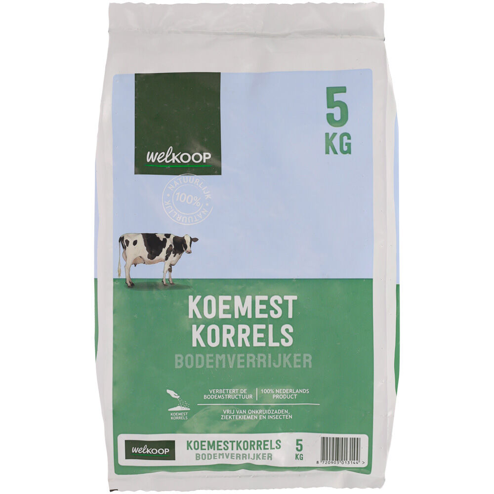 Welkoop Bodemverrijker - Koemestkorrels - 10 kg