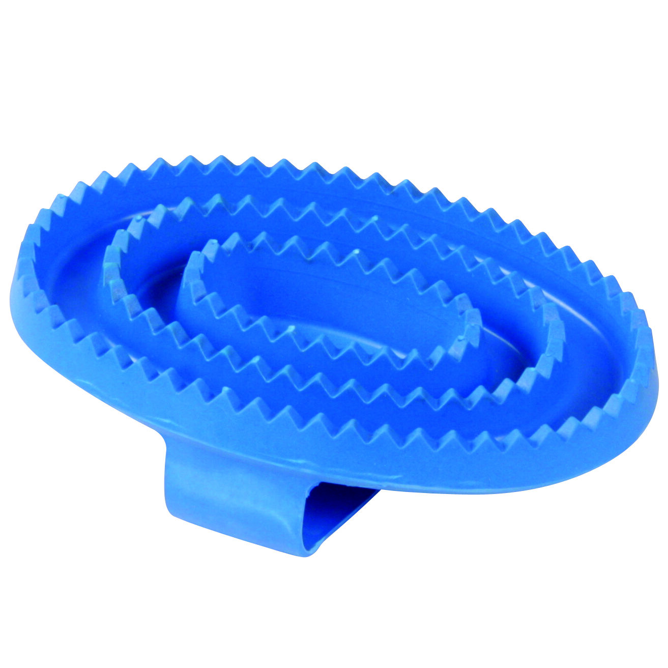 Waldhausen Rosborstel Rubber - Paard - Blauw - 16 cm Waldhausen Rosborstel Rubber - Paard - Blauw - 16 cm