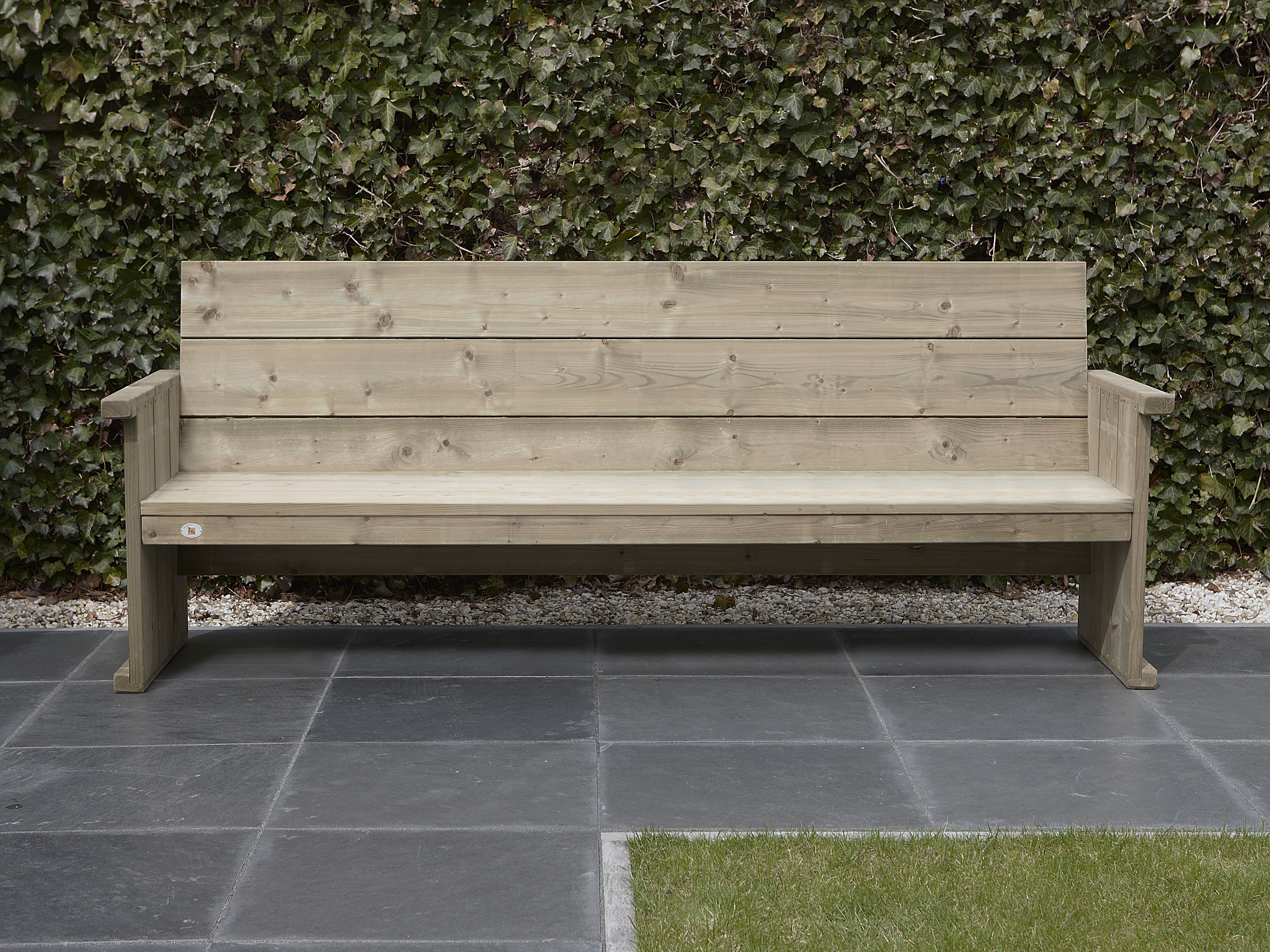Talen Buitenmeubelen Lisse - Tuinbank - Bruin - 230 x 60 x 93 cm