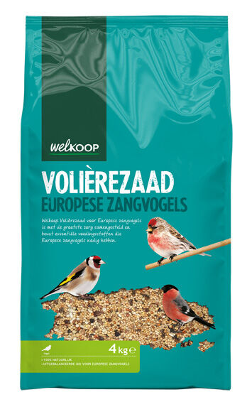 Welkoop Volièrezaad - Europese zangvogels - Vogelvoer - 4 kg Welkoop Volièrezaad - Europese zangvogels - Vogelvoer - 4 kg