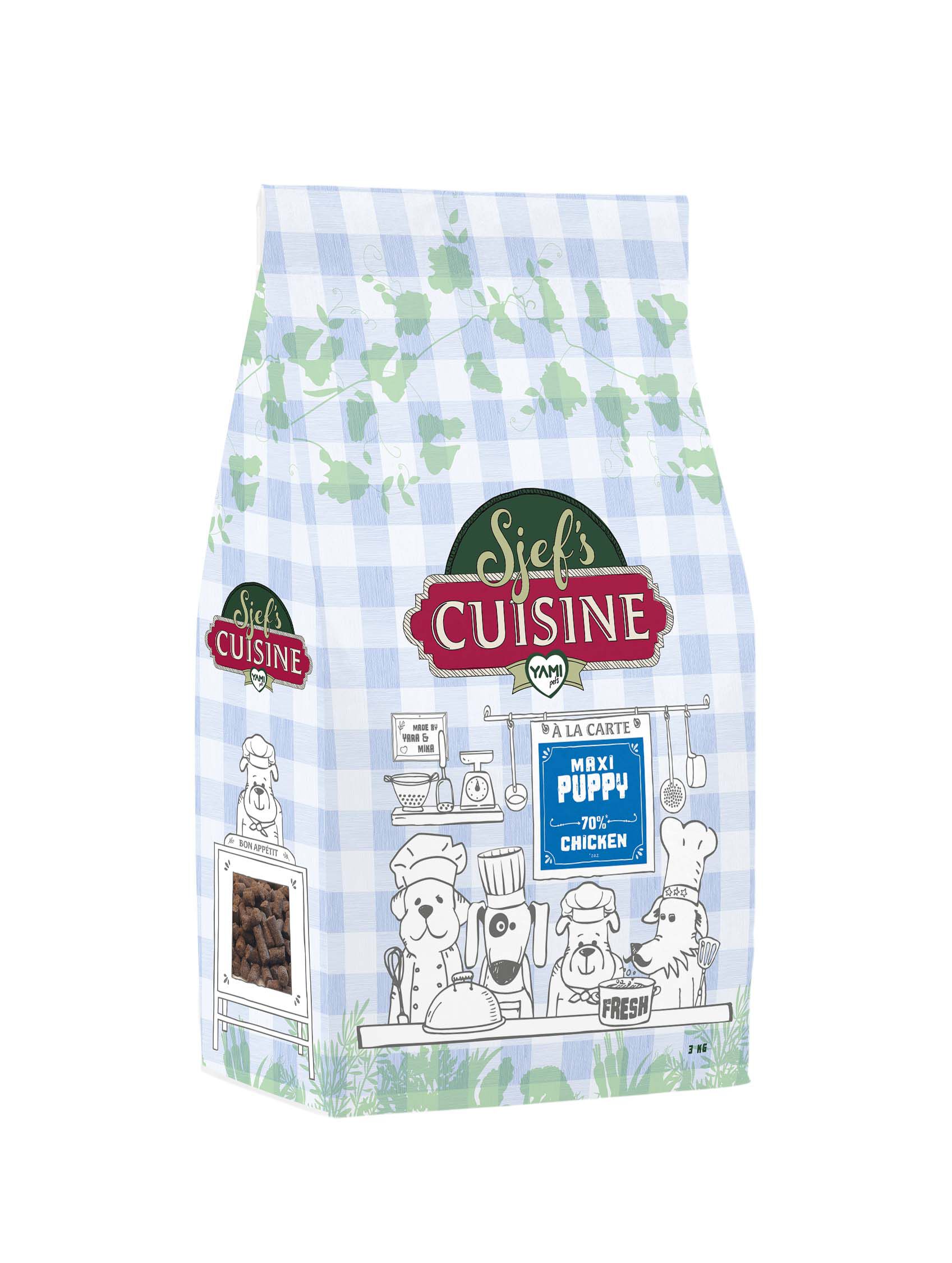 Sjef's Cuisine Maxi Puppy - Hondenvoer - Kip - 3 kg