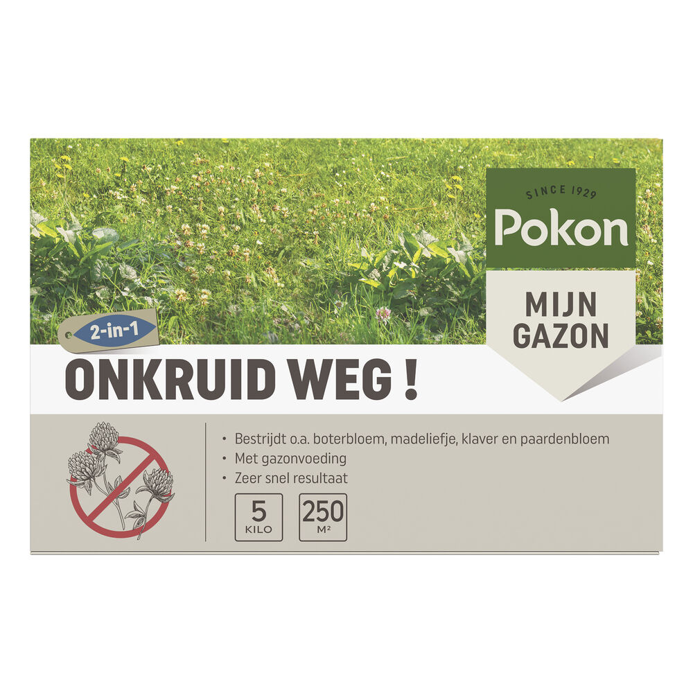 Pokon Onkruid Weg!  - Gazonmeststof - 250 m²