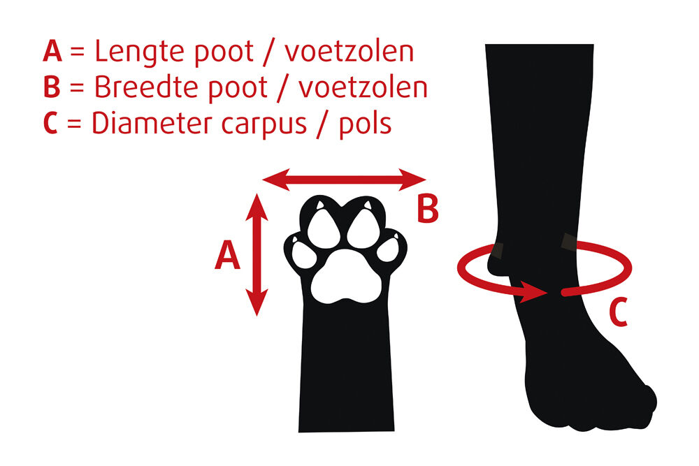 Beeztees - Beschermingsschoen Hond - 1.00 cm - 1.00 cm - 2XL - 1.00 cm