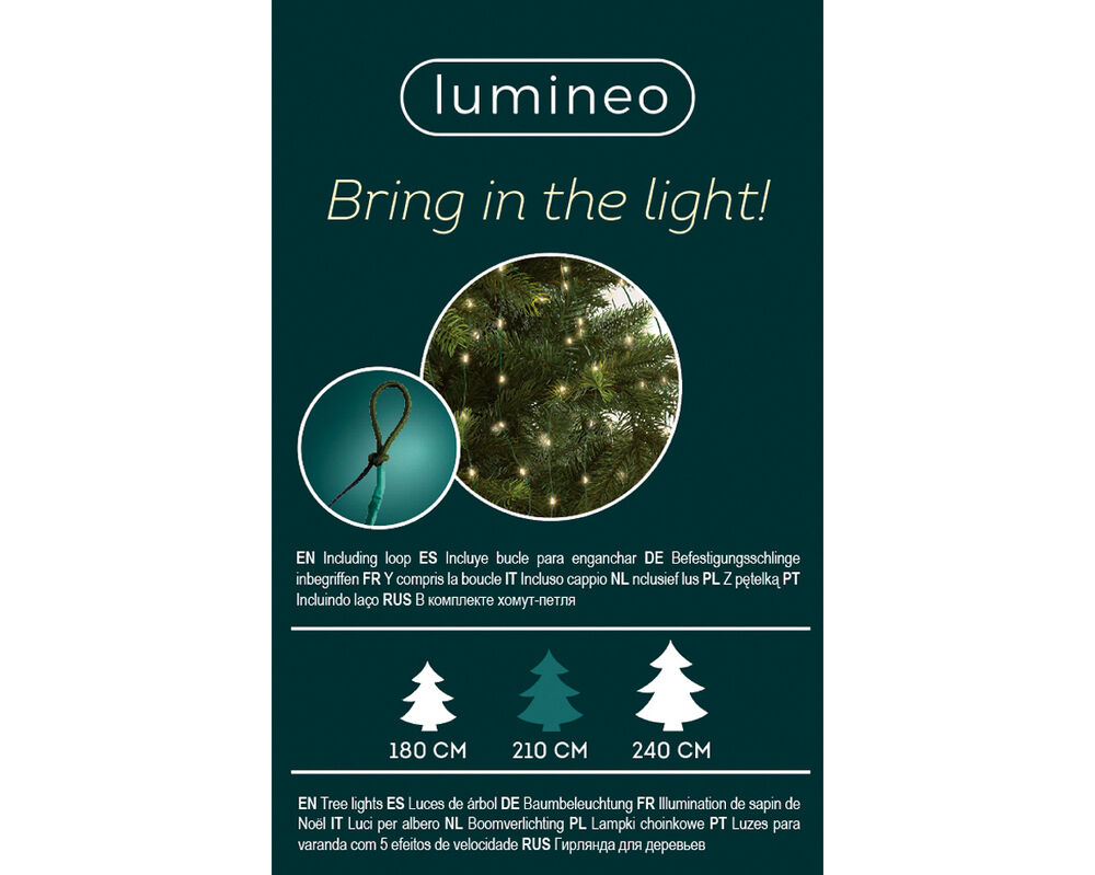 Lumineo Micro-LED - Kerstboomverlichting - 672 lampjes - Warm wit