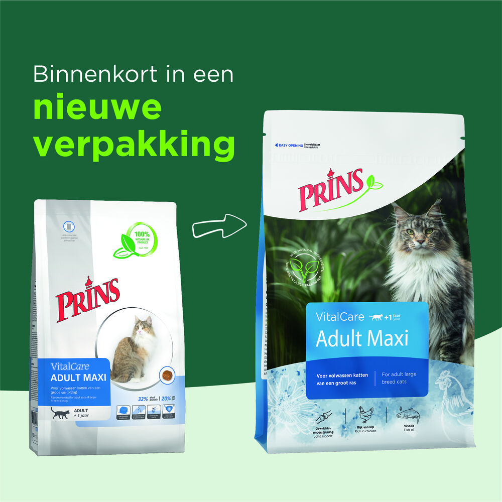 Prins Vital Care Adult maxi - Kattenvoer - Gevogelte - 1,5 kg