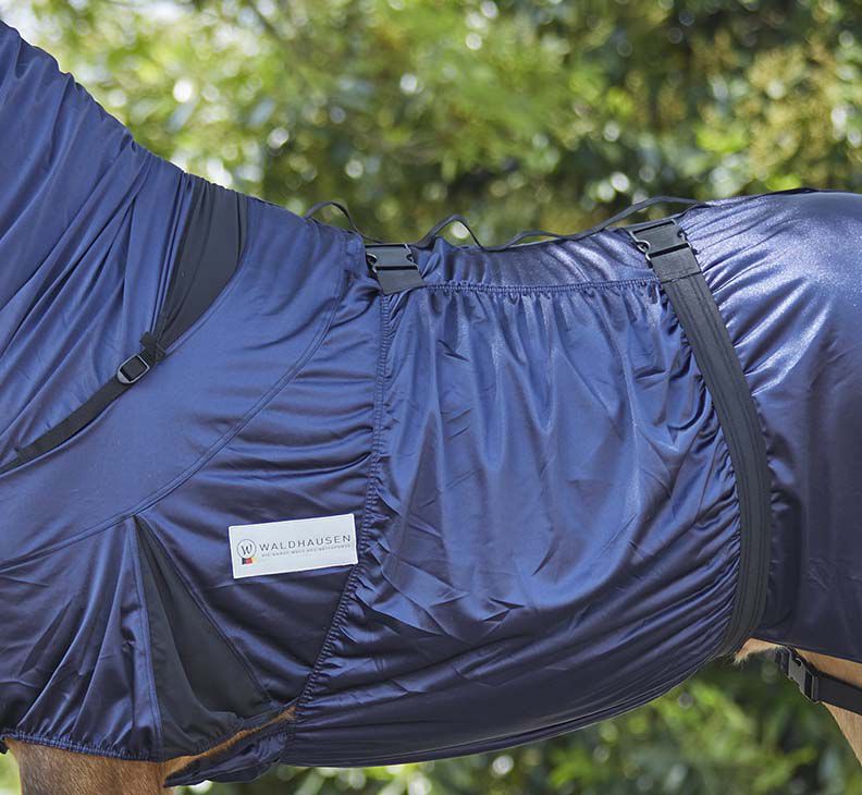 Waldhausen - Eczeemdeken - Paardendeken - 1.00 cm - Donkerblauw - 1.00 cm - 205 cm - 1.00 cm