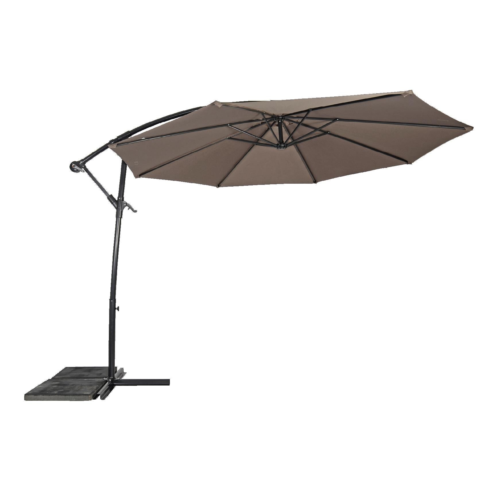 Lesli Living Gemini  - Zweefparasol - 3 meter - Taupe